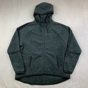 Nike Mens Sweater XL Black Full Zip Hoodie Long Sleeve Therma Fleece Pullover